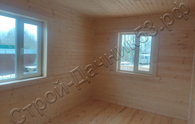 4 Каркасно-щитовой дом Д-6, 12х7.5м, 90  М², Московская область, Лотошинский район, деревня Макарово. (17)